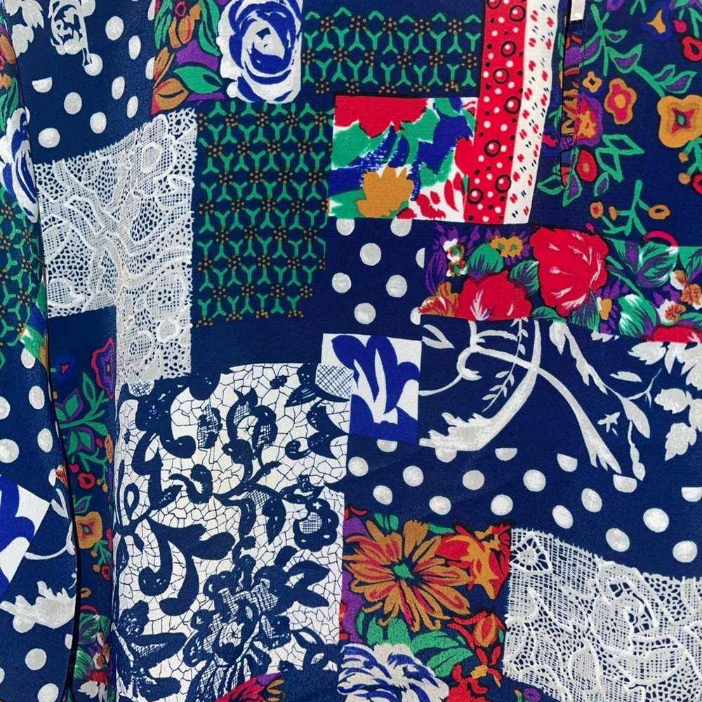 Heritage Road Multicolor Patchwork Blouse - image 2